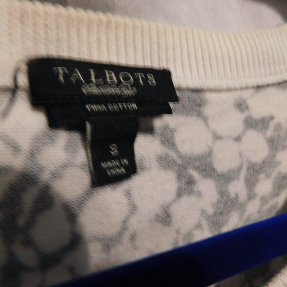 Button Up Cardigan Black and White Sweater Small - Picture 4 of 9